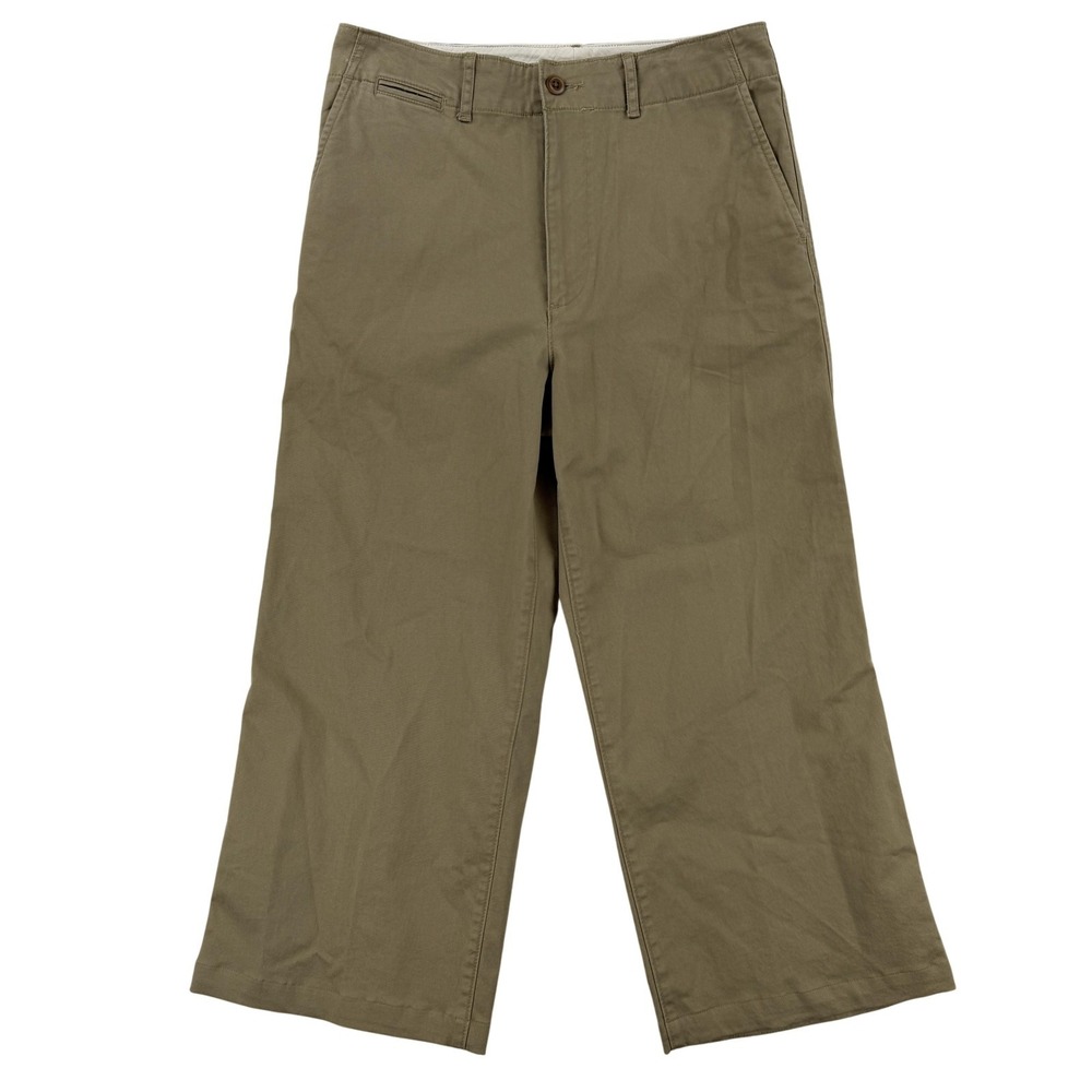Polo Ralph Lauren Capri Pants Womens 8 Beige Chino Twill Stretch Casual Summer